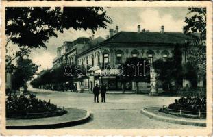 1936 Békéscsaba, utca részlet, Krayer Lakk Festék üzlet