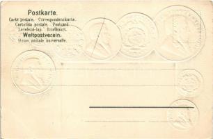 Transvaal. Postkarte mit Nationalflagge zur Information über internationales Münzwesen / Transvaal p...