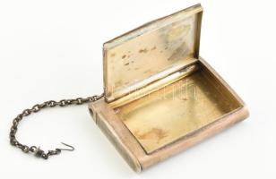 Ezüst (Ag) orosz cári cigaretta tartó, gyufa tartóval 84 zolotniki ezüst jelzéssel készítési hely: M...