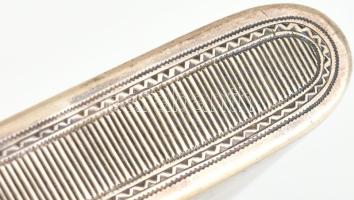 Ezüst (Ag) orosz cári cigaretta tartó, gyufa tartóval 84 zolotniki ezüst jelzéssel készítési hely: M...