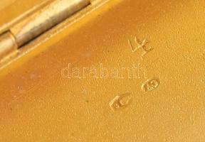 Ezüst (Ag) cigarettatárca, jelzett 65 g 8x5 cm