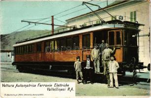 Lecco-Colico-Sondrio-Chiavenna, Vettura Automotrice Ferrovie Elettriche Valtellinesi R.A., Ferrovia della Valtellina / Valtellina electrified railway station, train (EB)