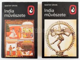 Baktay Ervin: India művészete. I-II. kötet. Képzőművészeti Zsebkönyvtár. Bp., 1981, Képzőművészeti Alap. Harmadik kiadás. Fekete-fehér képekkel illusztrált. Kiadói papírkötés.