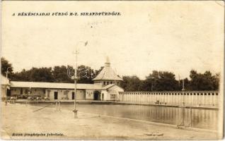 Békéscsaba, A Békéscsabai Fürdő RT. Strandfürdője. Róna fényképész (EK)
