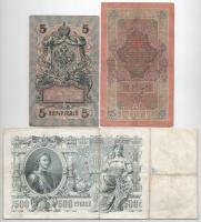 Orosz Birodalom 1909-1912. (1909) 10R Szign.:Konshin + 1912-1917. (1909) 5R Szign.: Shipov + Orosz B...