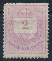 1874 2kr 13-as fogazással szép színárnyalatban / nice colour shade