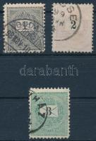 1898 3 bélyeg 11 1/2 fogazással (33.000) / Mi 41-43 X