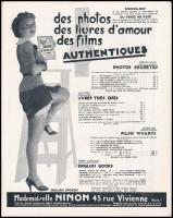 1937 Paris Sex-appeal háború előtti erotikus képes magazin egy száma, jó állapotban