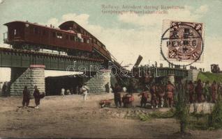 Railway-accident during the revolution