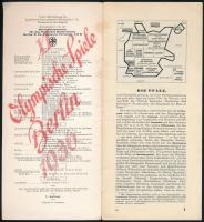 1936 Die Pfalz képes turista kiadvány Olimpia hirdetéssel