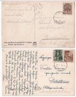 Csíz, Csízfürdő, Kúpele Cíz; - 2 db RÉGI város képeslap: Mária nyaraló, Horváth nyaraló / 2 pre-1945...