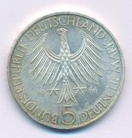 NSZK 1964J 5M Ag "Gottlieb Fichte halálának 150. évfordulója" T:AU patina, kis ph
FRG 196...