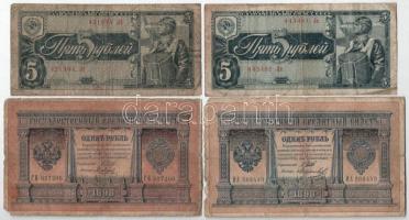 Orosz Birodalom / Szovjetunió 1898-1938. 8db bankjegy T:F,VG
Russian Empire / Soviet Union 1898-193...