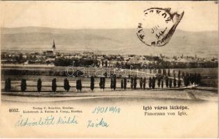 1901 Igló, Zipser Neudorf, Spisská Nová Ves; látkép / general view