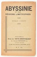 cca 1920 Abesszínia térkép A, Nicohosoff. 55x46 cm Jó állapotban