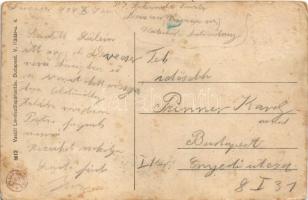 1919 Celldömölk, pályaudvar, vasútállomás, vonat. Vasúti levelezőlapárusítás 5812. (Rb)