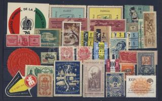 1896-1976 40db levélzáró, tagsági és más parafila tételek stecklapon