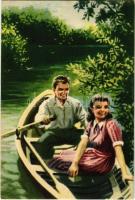 Magyar szocreál propaganda, szocialista szerelmespár. Művészeti Alkotások / Hungarian Socialist Communist propaganda (EK)