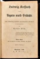 Ludwig Kosstuh und Ungarns neueste Geschichte I-III. köt. Unter Mitwirkung ungarischer und östreichischer Schriftsteller herausgegeben von Arthur Frey. Mannheim, 1849, J. P. Grohe, 2+260+2 p.+ 4 (Kossuth, Dembinski, Bem, Perczel) t.; + 2+298 p.+2 (Görgey, Kossuth bankó) t.;+XII+208 p.+4 (Aulich, Guyon, L. Batthyany, L. Teleky) t. + 1 (kihajtható térkép) t. Német nyelven. Zweite Auflage. Egészvászon-kötésben, kissé kopott borítóval, foltos lapokkal.