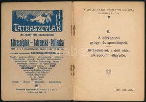 Vigyázó János -Hefty Gábor: A Magas Tátra középponti gyógy- és sporttelepei. 119-168 oldal, két térk...