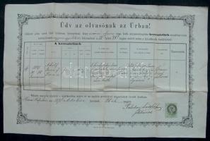 1871 Palotay László későbbi nagyprépost, 1848-as szabadságharcos aláírása