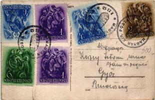 Fülek, Filakovo; vasútállomás / railway station / Nádrazi + "MAGYAR KIR. POSTA 132" (fa)