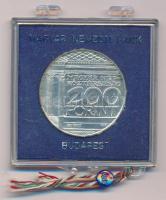 1977. 200Ft Ag "Nemzeti Múzeum" eredeti, plombált "MNB" műanyag tokban T:BU 
Ad...