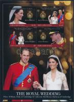 Vilmos herceg és Kate Middleton esküvője kisív, The wedding of Prince William and Kate Middleton minisheet