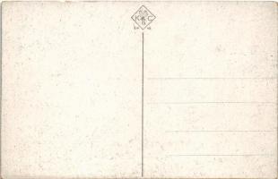 Bialystok, An der Marktstrasse / street with soldiers (small tear)