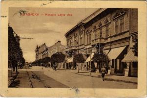 Szabadka, Subotica; Kossuth Lajos utca, üzletek / street view, shops (EK)