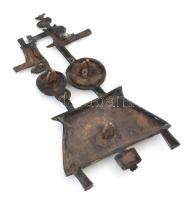 Pap Zoltán: Falplasztika. Bronz, kopásokkal, jelzés nélkül, 24x13,5 cm