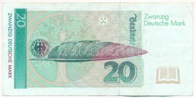 Németország 1993. 20M T:F
Germany 1993. 20 Mark C:F 
Krause P#39
