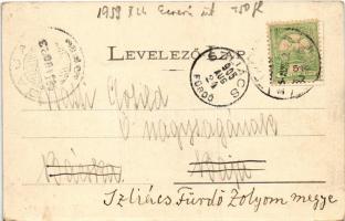 1905 Temesvár, Timisoara; Gyárváros, Kossuth Lajos tér, Kohn testvérek üzlete / square, shops (EK)