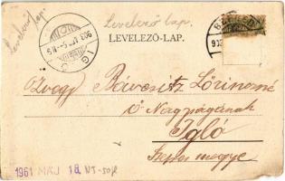 1903 Szeged, Kossuth szobor avatási ünnepsége 1902-ben, koszorúk és csendőrök. Kampmann Hermann kiad...