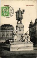1911 Szeged, Klauzál tér, Kossuth szobor, Pósz Alajos üzlete. Grünwald Herman kiadása (EK)