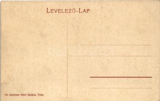 Tokaj, Kossuth Lajos tér, Frankel Dezső, Gestetner Adolf, Auspitz, Mikola Kálmán üzlete, cukrászda. ...