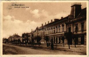 1933 Szentgotthárd, Kossuth Lajos utca, üzletek. Wellisch Béla kiadása (Rb)