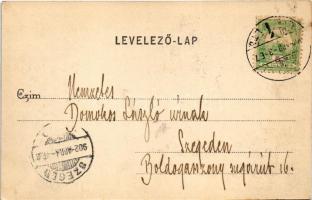 1902 Budapest VIII. Nemzeti színház és bérháza, Ehm János étterme és sörcsarnoka, villamosok, Kerepe...