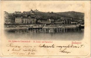 1903 Budapest II. Szent Lukács és Császár fürdő (fl)