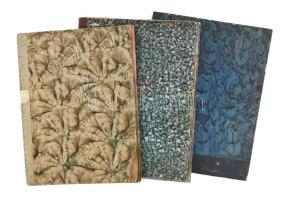 Bertalan Rózsa (1900-1987): 3db vázlatrajz könyv. Jelzett, 30x23 cm