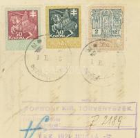 cca 1920 3 klf váltó magas illetéklerovásokkal / 3 bills of exchange with high frankings