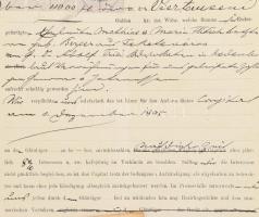 cca 1870-1900 10 klf okmány magas illetéklerovásokkal / 10 documents with high frankings