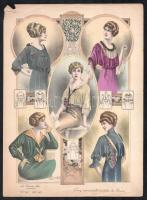 5 db La Femme Chic divatkép. 37x27 cm