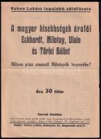 cca 1930 magyar kisebbségek árulói c. pamflet 4p