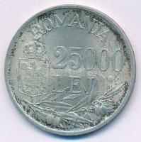 Románia 1946. 25.000L Ag "I. Mihály" T:XF patina 
Romania 1946. 25.000 Lei Ag "Mihai...
