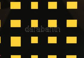 Victor Vasarely (1908-1997): Katzag. Szitanyomat, papír. Jelzett, számozott VI/XXX. Üvegezett fakere...