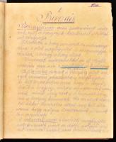 1897 Dr. Rátz [István]: Pathológia. Előadó: - -. Hozzákötve: Parasithológia. Előadó - - . Jegyzi: Dr. Balogh István állatorvostan hallgató. Stencilezéssel sokszorosított főiskolai orvosi jegyzet, benne bejelölésekkel. Korabeli félvászon-kötésben, kopott borítóval, sérült, javított kötéssel, 184+138 p.   Rácz István (1860-1917) orvosdoktor, állatorvosi főiskolai, az általános kórtan, a kórbonctan és a parazitológia tanára, az MTA levelező tagja.