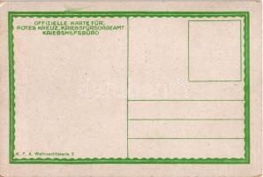 Weihnachten 1916. Offizielle Karte für Rotes Kreutz Kriegsfürsorgeamt Kriegshilfsbüro. K.F.A. Weihna...