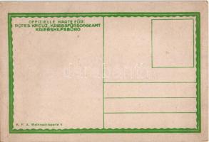 Weihnachten 1916. Offizielle Karte für Rotes Kreutz Kriegsfürsorgeamt Kriegshilfsbüro. K.F.A. Weihna...
