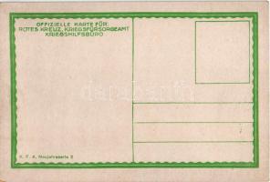 Neujahr 1917. Offizielle Karte für Rotes Kreutz Kriegsfürsorgeamt Kriegshilfsbüro. K.F.A. Neujahrsse...